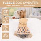 Dog Hoodie Sweater Winter Dog Clothes for Small Dogs Boy Girl Pet Sweater Dress for Dogs Cold Weather Coats Fall Puppy Sweatshirt Chihuahua Yorkie Cat Sweater Costumes