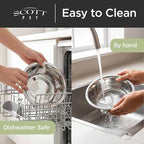 Scott Pet Bowl, Stainless Steel Pet Water and Food Bowl, 5 Quarts (11.25 x 11.25 x 3.69 Inches, 0.52 lbs), Dishwasher Safe, Rust Resistant, Silver