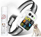 Citronella Bark Dog Collar [1*Refill] Spray Dog Collar, with 5 Adjustable Sensitivity, Beep+Vibration+Spray 5 Working Modes Citronella Bark Collar, IP66 Waterproof Dog Spray Collar for L/M/S