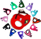 EcoBark Rapid Fastener Super Comfort Fully Adjustable Double Padded Step in Dog Harness (Large, Red)
