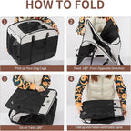 DONORO Dog Kennels and Crates for Medium Dogs, Portable Pop Up Indoor Pet Cage with Sturdy Wire Frame, Collapsible Travel Crate Soft Sided Cat Bag Escape Proof (Black, 28.0" L x 18.0" W x 22.0" H)