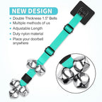 COOYOO Dog Doorbells, Adjustable Potty Training Dog Bells, Upgraded for Training Your Puppy The Easy Way, Premium Quality Housetraining Hanging Bell-5 Extra Large Loud 1.5 DoorBells
