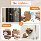 Bird Shape Shopkeepers Bell for Door Opening – Magnetic Wooden Door Chime & Brass Wind Bell for Business Entrance, Home Decor – Cute Bird Alert for Fridge, Porch, Barn Door No Battery