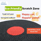 MemeMeow CD Cat Scratcher – Retro Record Player Design,Fun & Durable Scratching Pad for Cats,Eco-Friendly Cardboard,Interactive Cat Toy for Music Lovers & Stylish Home Décor