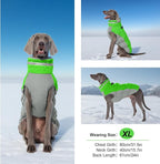 Warm Dog Coats For Large Dogs, Waterproof Dog Jacket With Harness, Zipper Clousure, Fleece Lining, Turtleneck, For Cold Weather Outdoor Walks, Pet Snowsuit For Beagle, Cocker Spaniel, Corgi- XL