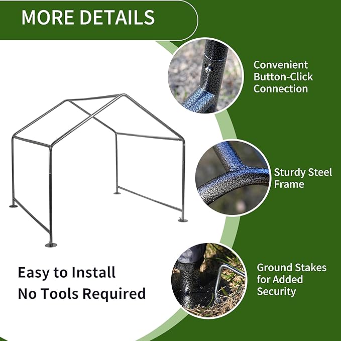 Summertrail Dog House Outside, Dog Tent Outdoor, Dog Shade Shelter Doghouse Canopy with Three-Sided Breathable Mesh Windows, Gray Sun Rain Cover for Pet Cat Livestock（Large Size）