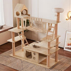 Large Wooden Cat Tower for Big Cats