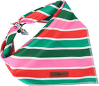 lionet paws Christmas Dog Bandana,Fabric Colorful Stripe Dogs Kerchief for Small Medium Dogs,Dog Cotton Triangle Bibs Scarf for Girl Boy