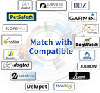 PaiPaitek Shock Collar Replacement Strap for Most of Training Collar, 3/4 Inch Dog Collar Replacement for Wireless Fence and Bark, Adjustable Waterproof TPU Collar Strap - 2 Pack