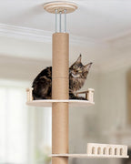 Large Perch Bed Replacement for Floor to Ceiling Cat Tree for Adult Cats Climbing Frame for Jump, Lookout, Play