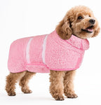 Bienbee Dog Bathrobe, Quick Drying Super Absorbent Dog Robes for After Bath, Warm Keeping Dogs Towel, Dogs Bath Supplies, Pink S