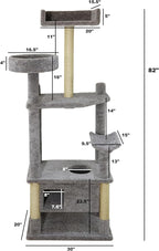 Extra-Large Cat Tower – 82" Tall | Handcrafted USA Cat Tower Tree