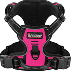 BARKBAY Dog Harness No Pull for Small Dogs - Adjustable, Reflective, Comfortable, No Choke, Heavy-Duty - Perfect for Outdoor Training, Walking, and Hiking - Strong & Durable - XS & Pink