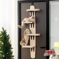 Cat Tree Door Hanger, Door Hanging Cat Climber Shelves, 4-Levels Mounted Over Door Cat Climber for Indoor Cats