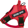 voopet Service Dog Harness, Emotional Support Pet Vest Harness, Reflective Breathable and Adjustable No-Pull ESA Dog Harness for Small Medium Large Dogs (with 4 PCS Removeable Tags)