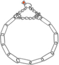 Herm Sprenger Stainless Steel Fur Saver Dog Collar Long Link Professional Training Collar Assembly Chain Correction Slip Chain for Medium Large Dogs Made in Germany (20in (Neck Size 15-18 in))