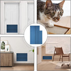 6pcs Cat Nail File Scratching Strips, 3 Sizes Blue 120 Grit Claw Sandpaper Nail File for Cats Scratch Pad Reliable Rounded Corners Cat Scratcher for Furniture Flat Surface Cat Litter Box