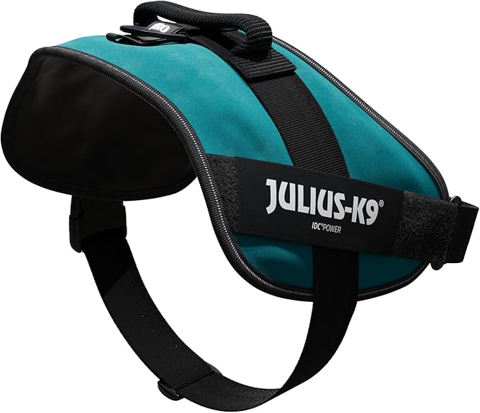 Julius-K9, 16IDC-PG-4, IDC Powerharness, Dog Harness, Size: 4, Petrol Green