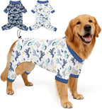 Glittme 2PACK Dog Pajamas Soft Dogs Clothes for Small Medium Dogs Elastic Cats Apparel Breathable Dog Pjs for Puppy