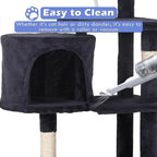 Heavy Duty Cat Tree,36 Inch Tall Cat Tower,Cozy Condos,Scratching Posts,Sisal Rope,Multi-Level Perches Platforms for Indoor Cats/Kittens,Sturdy Pet Climbing Furniture,Dark Gray