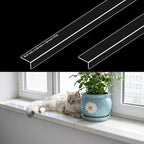 Ultra Clear Window Sill Protector - Scratch & Chew Proof Pet Guard for Dogs & Cats, Easy Install Transparent Ledge Cover, No Residue