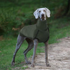 ROZKITCH Dog Winter Coat Soft Pullover Pajamas, Pet Windproof Warm Cold Weather Jacket Vest Cozy Jumpsuit Apparel Outfit Clothes for Walking Hiking Travel Sleep Green 2XL