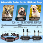 PaiPaitek Dog Shock Collar and No-Pull Training Leash Set, 1600ft Waterproof Dog Training Collar with Tension Sensor for Anti-Pull and Remote Recall