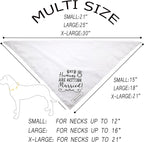 Realeaf Engagement Gift, My Humans are Getting Married Dog Bandana, Dog Wedding Outfit for Boy and Girl, Premium Durable Fabric, Dog Engagement Announcement for Small and Medium Dogs Pets (Small)
