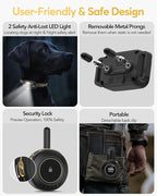Jugbow Dog Shock Collar - 3/4 Mile Dog Training Collar with Remote for Large Medium Small Dogs, Rechargeable IPX8 Waterproof E-Collar with 3 Training Modes, LED Light & Security Lock (Black)