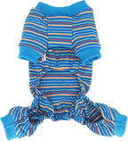 LOPHIPETS Dog Pajama Onesie for Small Chihuahua Yorkie Puppy Cat Clothes Apparel-Blue/S