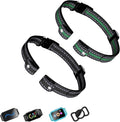 Aikko 2-Pack Shock Collar Replacement Straps – Adjustable Nylon Bands for Dog Training E-Collars, Fits Small/Medium/Large Dogs (Black & Green)