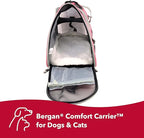 Coastal Pet Bergan Comfort Carrier - Breathable Travel Carrier for Dogs & Cats - Heather Berry, 16" x 8" x 11"