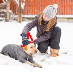Dog Hoodies Winter Coat for Large Medium Dogs, Pullover 8 Legs Warm Coat Hooded Sweatshirt, Fleece Hoodie for Cold Weather (Grey, 2X-Large)