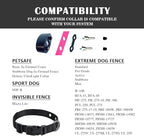 1 Inch Dog Shock Collar Replacement Strap with 2 Holes - Compatible with Most Brands of Ecollar Dog Fences and Training Collars, Black