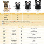 WOYYHO Pet Dog Carrier Backpack Small Dog Front Backpack Ventilated Dog Carrier Back Pack with Storage Pockets, Adjustable Straps & Safety Belt for Travel Hiking Outdoor (Size M: 5-9 lbs, Black)