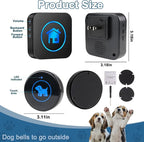 High Sensitivity Dog Door Bell 2026 Version, Dog Doorbells for Potty Training – Dog Bells to Go Outside, 1000Feet Range, Waterproof Button, 55 Melodies & 5 Notification Modes (1 Button)