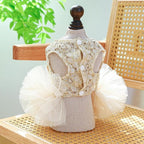 ANIAC Small Dog Dresses,Girl Puppy Princess Tutu Dress with Bow Knot,Cat Outfit,Chihuahua Yorkie Clothes for Birthday Wedding (Large, GL)