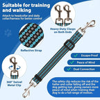 BARKLESS No Pull Dog Head Collar for Gentle Training Walking, Soft Padded Head Halter with Collar Safety Clip, Comfortable Fit Muzzle Leash with Reflective Strap for Medium Large Dog (Blue, M)