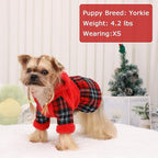 Dog Hoodie Dog Sweater Puppy Clothes for Small Dogs Boy Girl Pet Hoodies for Dogs Cold Weather Doggie Coats Fall Doggy Sweatshirt for Chihuahua Yorkie Cat Sweater Costumes, Red, M