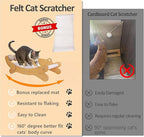 Cat Scratch Pad with Replacement Scratching Felt, Large Cat Scratcher Bed Hammock Lounge for Scratching Pad, Protects Furniture,Kittens Gifts
