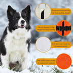 Warm Dog Winter Coat,Waterproof Dog Jacket with Built-in Harnes (Black, S)