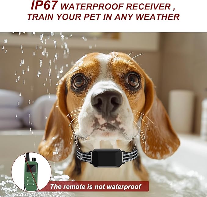 JOTUT Dog Training Collar 2000 Ft Range Electric Dog Collar with Remote Control,Rechargeable IP67 Waterproof E-Collar