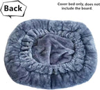 SHENGOCASE Cat Tree Tower Accessories Replacement Parts Top Cushion Bed Cover for Cat Perch with Elastic Band (15.7" x 15.7", Grey)