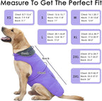 Dog Coat, Waterproof Dog Winter Jacket with Pocket, Reflective Adjustable Pet Snow Vest, Warm Cozy Fleece Sweater for Small Medium Extra Large Dogs - Light Purple, XS