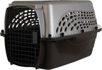 Petmate Dog Crates for Small Dogs & Cat Carriers, Two-Door Plastic Pet Kennel, Top & Front Loading, Made in USA, 24" For Pets Up To 15 lb, Pearl Tan