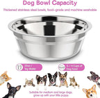 XIAZ Elevated Dog Bowls Large Breed Raised Dogs Bowl Stand Large/Medium Sized Dog Stainless Steel Food Water Bowl Stands 5 Heights Adjustable 9/11/12/14in Pet Feeder Dish Station