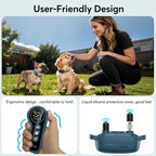 Delupet Dog Shock Collar 2 Dogs- 4500FT Dual-Direct Dog Training Collars with Remote for Small Medium Large Dog, IPX8 Waterproof Rechargeable E-Collar with Beep(1-8), Vibration(1-3), Shock(0-99), Blue