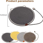 2 Pack Cat Scratching Pad,Natural Cotton Rope Scratch Mat, 16.9'' Round Cat Wall Scratcher & Floor Scratch Pad, Durable Double - Sided Cat Scratcher,Furniture Protector for Couch, Carpet, Sofa