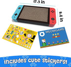 Gaming Cat Scratcher, Double Sided Cat Scratching Pad with Stickers, Game Theme Cute Kitten Interactive Toy, Kitten Toy & Cat Scratching Pad