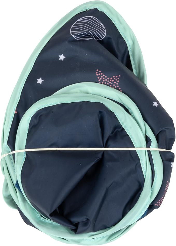 Kitty City Galactic Pop-Up Cat Play House, Collapsible Indoor Cat Hideout with Peekaboo Openings, Lightweight Foldable Cat Cube for Play & Lounging
